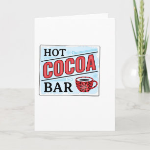 Cartão Bar de Cacau Quente