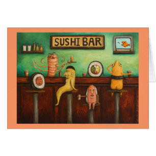 Cartão Bar de sushi