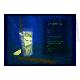 Cartão Bar do cocktail dos dragões: Caipirinha