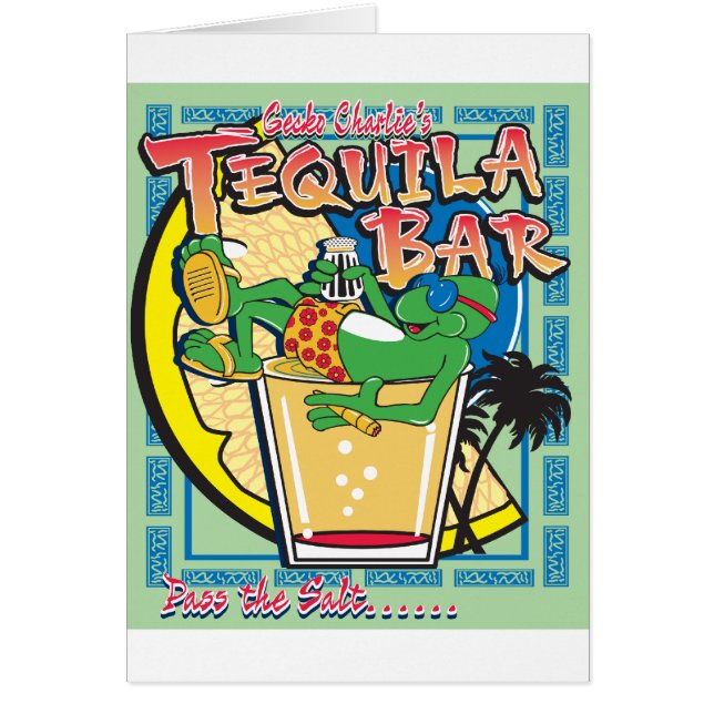 Cartão Bar Gecko Charlies Margarita (Frente)