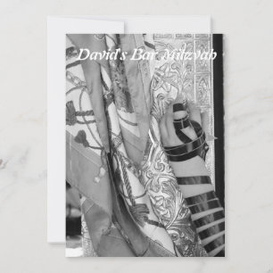 Cartão Bar Mitzvah/bastão Mitzvah