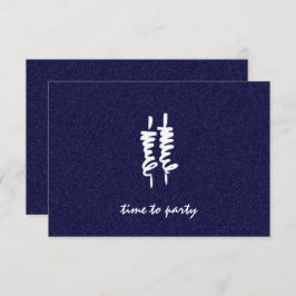 Cartão Bar Mitzvah White Torah roda em qualquer cor