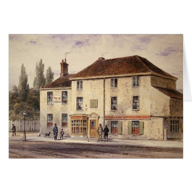 Cartão Bar Pied de Bull, 1848 (Frente Horizontal)