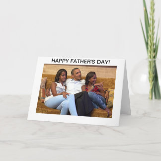 Cartão Barack Obama - Father's Day Card