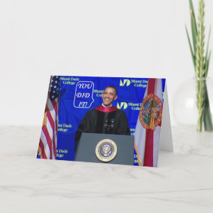 Cartão Barack Obama - Graduation Card-M