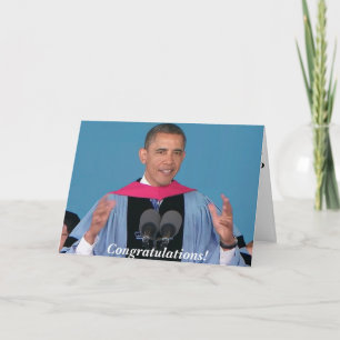 Cartão Barack Obama- Graduation Greeting Card
