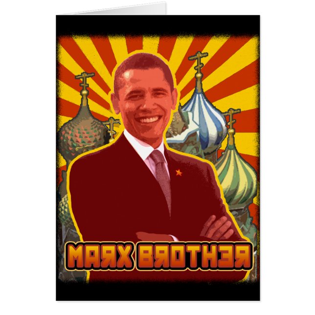Cartão Barack Obama: Irmão de Marx (Frente)