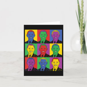 Cartão Barack Obama Pop Art - Vintage History Tee