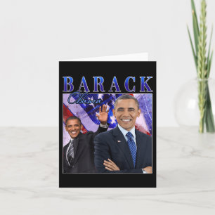 Cartão Barack Obama Retro Vintage Style