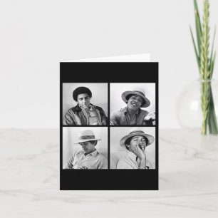 Cartão Barack Obama Retro Vintage Young Obama Fumando em