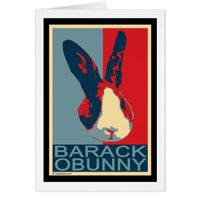 Cartão Barack Obunny (Frente)