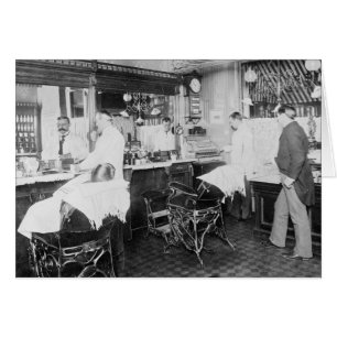 Cartão Barbearia da Cidade de Nova York, 1895