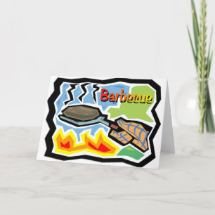 Cartão Barbecue Greeting Card