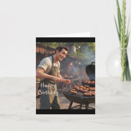 Cartão Barbecue Man