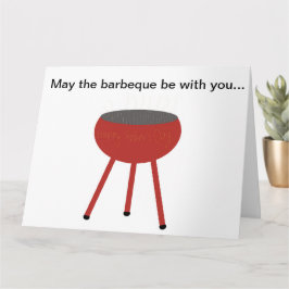 Cartão Barbeque da placa de dia de os pais