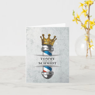 Cartão Barber Hair Compra Rei Coroa Barbeiro Par Salão