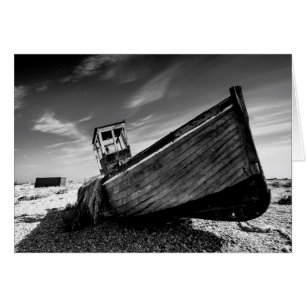 Cartão Barco Abandonado Na Praia De Dungeness
