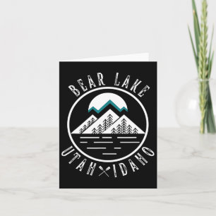 Cartão Barco de acampamento Bear Lake Utah Idaho