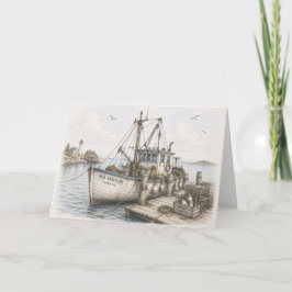 Cartão Barco de Pesca