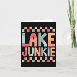 Cartão Barco Do Lago Junkie, Arte Para Mulheres Divertida