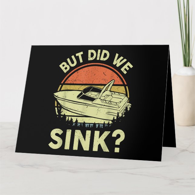 Cartão Barco Engraçado, Mas Será Que Fizemos Um Cheiro Pa (Frente)