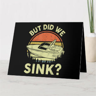 Cartão Barco Engraçado, Mas Será Que Fizemos Um Cheiro Pa