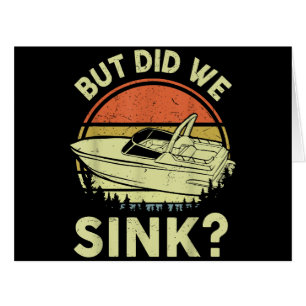 Cartão Barco Engraçado, Mas Será Que Fizemos Um Cheiro Pa