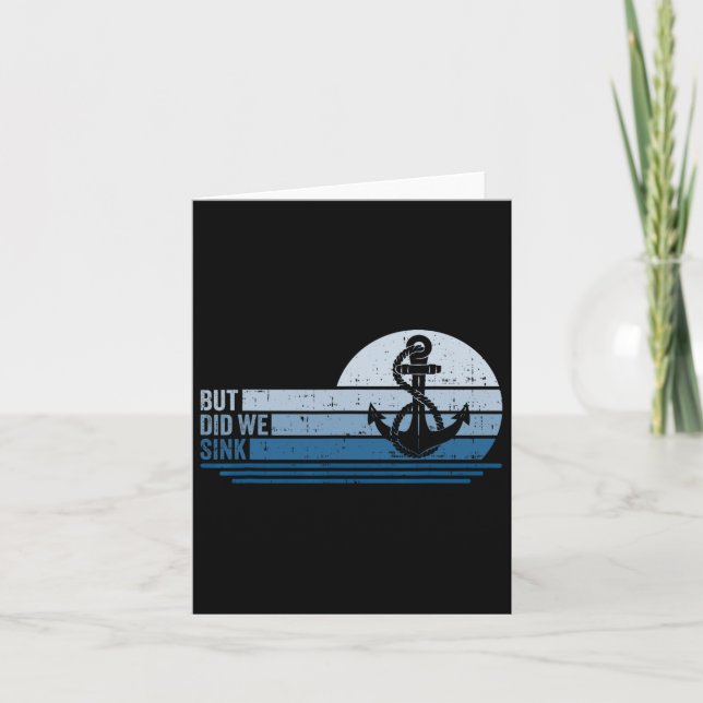 Cartão Barco, Mas Será Que Fizemos O Pômodo Capitão 1? (Frente)