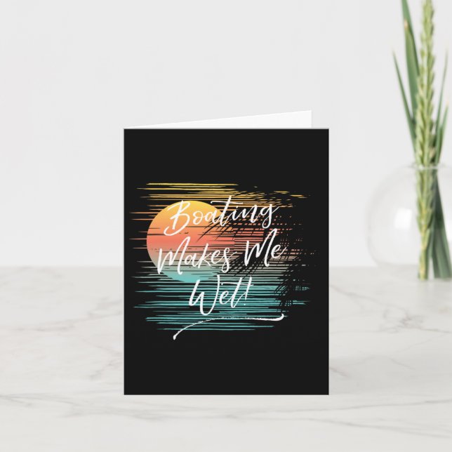 Cartão Barco Me Torna Molhado (Frente)