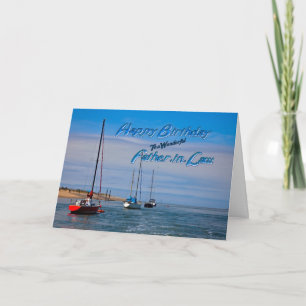 Cartão Barcos à vela no aniversário de âncora para sog