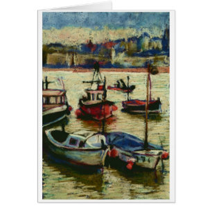 Cartão Barcos ao Sol