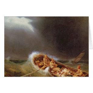 Cartão Barcos de Dieppe que retorna da pesca