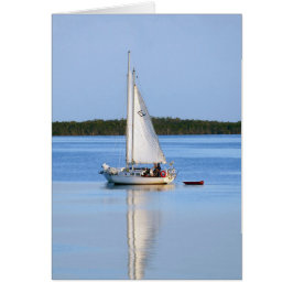Cartão Barcos de Navegação Laterais