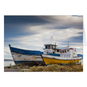 Cartão Barcos de pesca