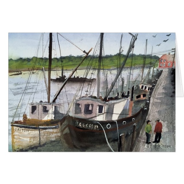 CARTÃO BARCOS DE PESCA (Frente Horizontal)