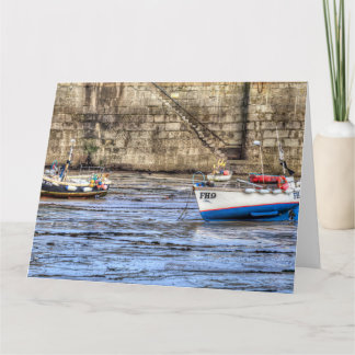 Cartão Barcos de Pesca do Porto de Recém-porto