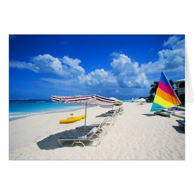 Cartão Barcos E Câmaras De Praia (Frente Horizontal)