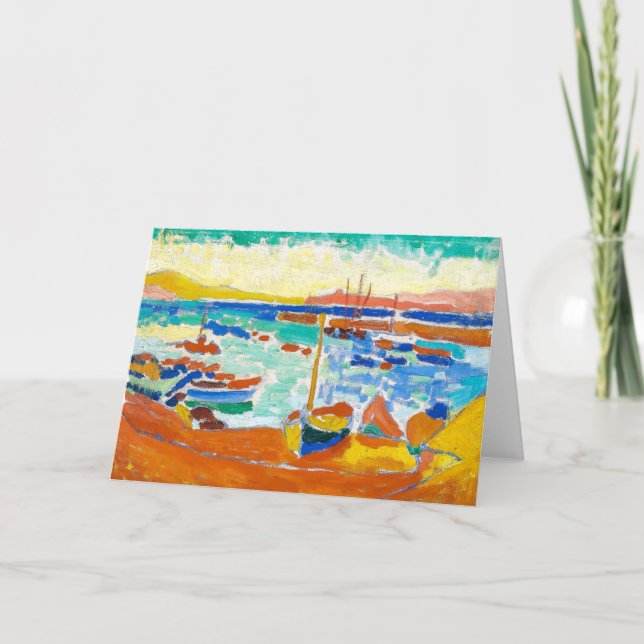 Cartão Barcos em Collioure | Andre Derain | (Frente)