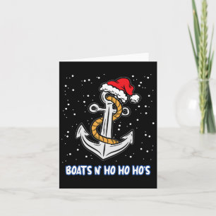 Cartão Barcos N Ho Ho Hos Natal Camisola Divertida Humor