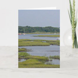 Cartão Barcos no Lago