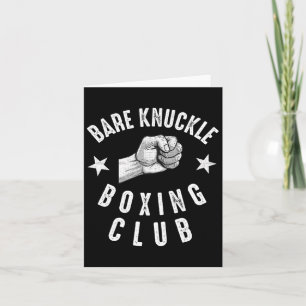 Cartão Bare Knuckle Boxing Men Combatem A Luta
