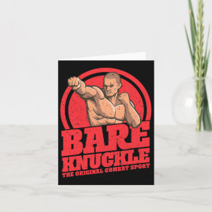 Cartão Bare-knuckle Boxing - O Esporte de Combate Origina