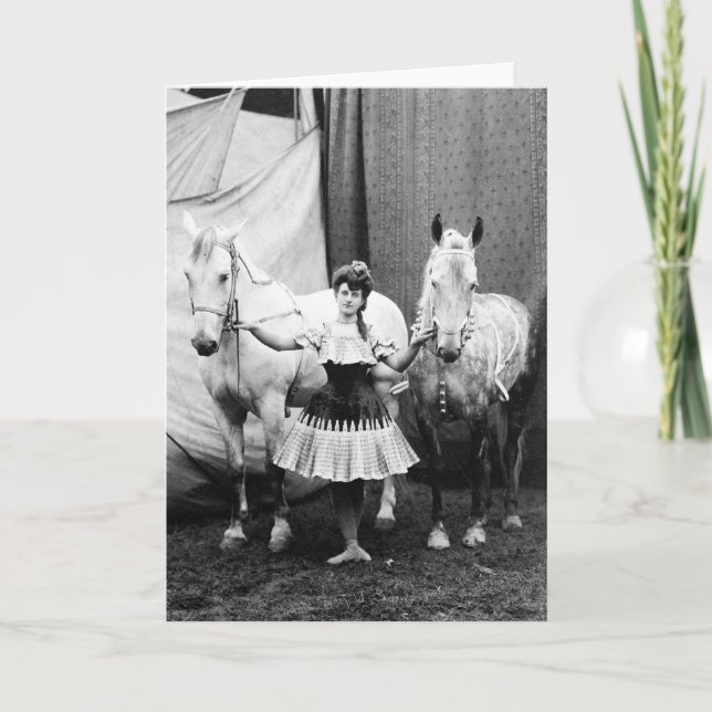 Cartão Bareback Girl: 1904 (Frente)