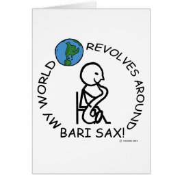 Cartão Bari Sax - O Mundo Revola-se