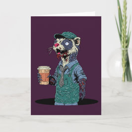 Cartão Barista Furão Zumbi