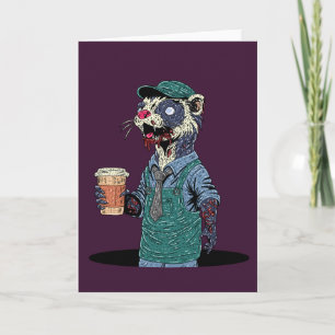 Cartão Barista Furão Zumbi