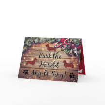 Bark the Harold Angels Sing Christmas Card