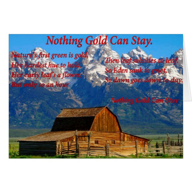 Cartão Barn em um vale com montanhas de pico de neve (Frente Horizontal)