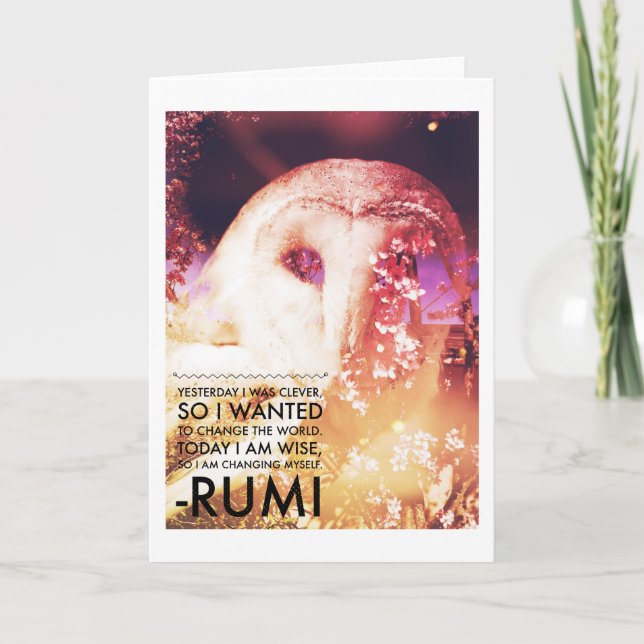 Cartão Barn Owl Beautificação (Frente)