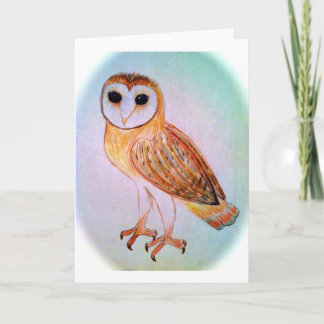 Cartão Barn owl notecard
